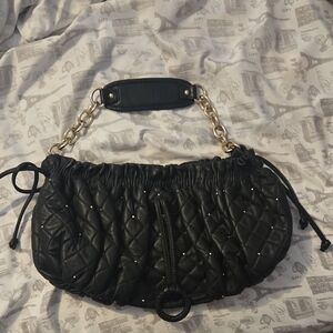 BCBGMaxAzria Black Quilted Shoulder Bag